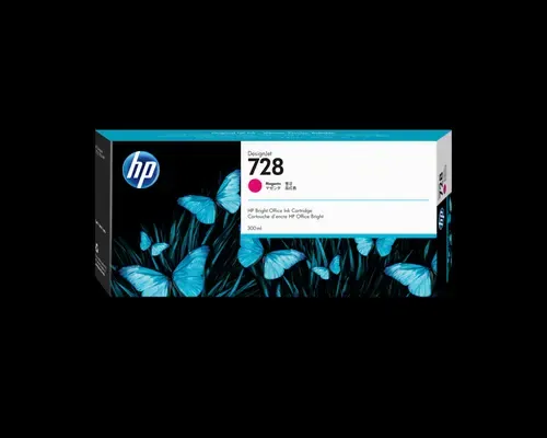 Hp Blæk Magenta 728 300ml Dj T730/t830