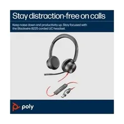 HP Poly Blackwire 8225