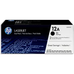 HP Q2612AD Sort Toner Twin Pakke Original
