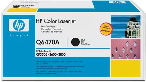 HP Q6470A / 501A Sort Lasertoner Original