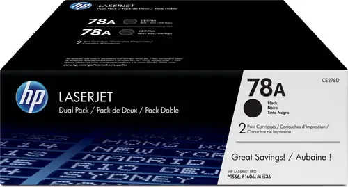 Hp Toner Sort 78a 2.1k Ce278ad 2-pack