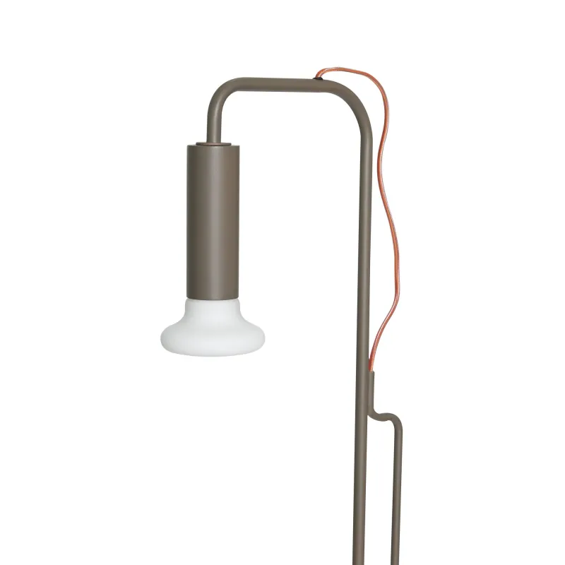Hübsch Ido gulvlampe brun