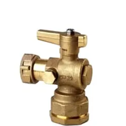 ISIFLO 32 mm x 1" vinkelventil med aftap