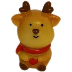 Jule Minifigur 3,5 Cm Siddende Rensdyr