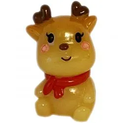 Jule Minifigur 3,5 Cm Siddende Rensdyr