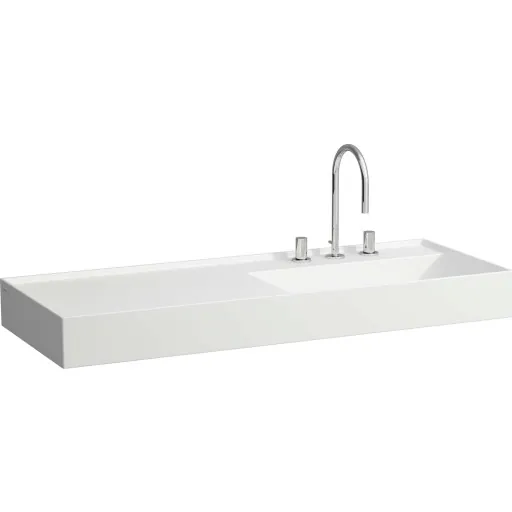 Kartell Laufen håndvask 120x46 cm højre mat hvid