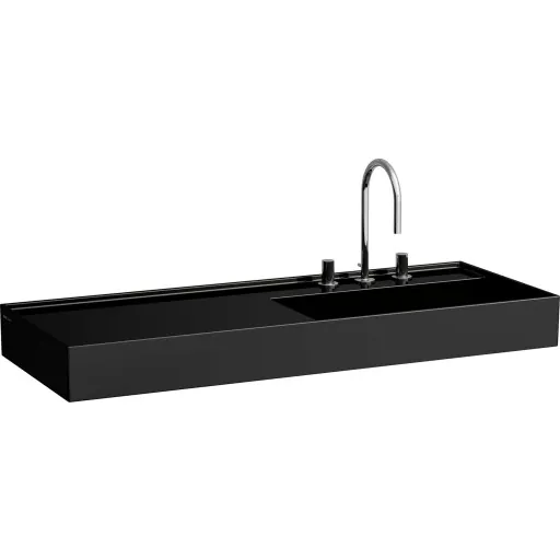 Kartell Laufen håndvask 120x46 cm højre sort