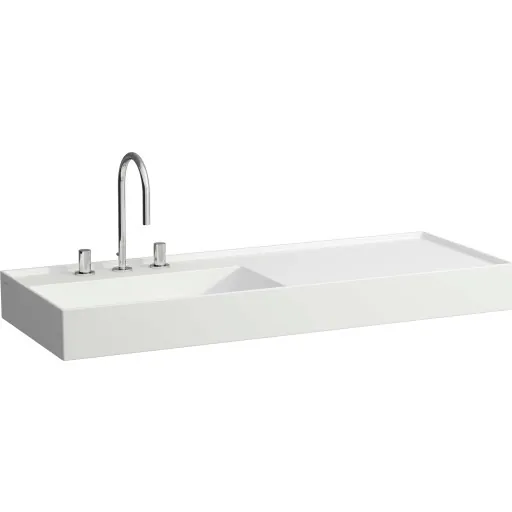 Kartell Laufen håndvask 120x46 cm venstre mat hvid