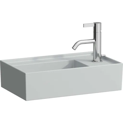 Kartell Laufen håndvask 46x28 cm højre mat grå