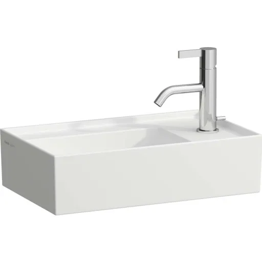 Kartell Laufen håndvask 46x28 cm højre mat hvid