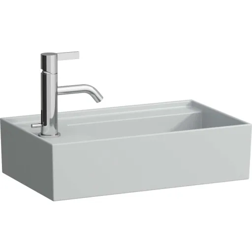 Kartell Laufen håndvask 46x28 cm venstre mat grå