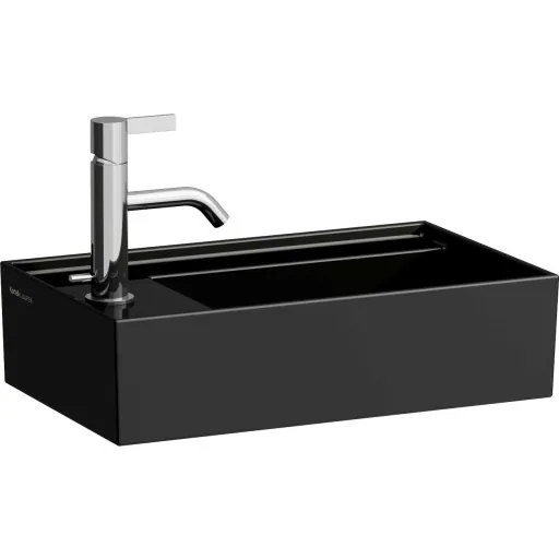 Kartell Laufen håndvask 46x28 cm venstre sort