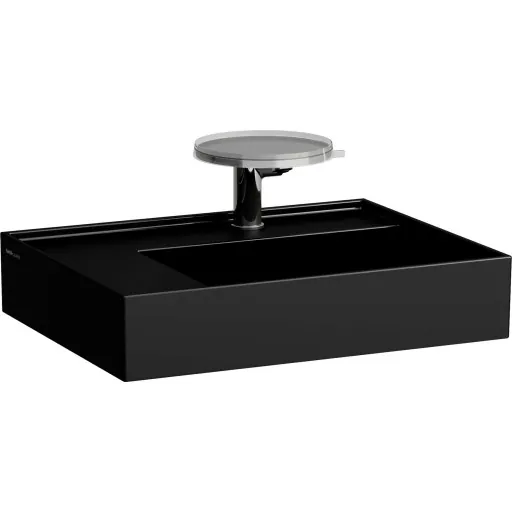 Kartell Laufen håndvask 60x46 cm højre mat sort