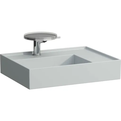 Kartell Laufen håndvask 60x46 cm venstre mat grå
