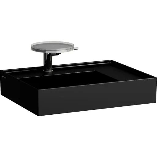 Kartell Laufen håndvask 60x46 cm venstre mat sort