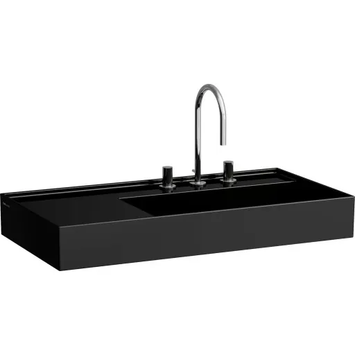 Kartell Laufen håndvask 90x46 cm højre sort