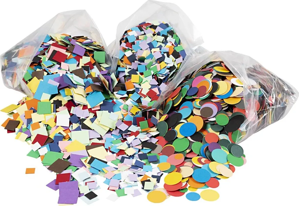 Kartonmosaik Assorterede Farver