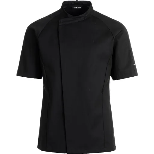 Kentaur kokkejakke med korte ærmer, sort, str. 3XL