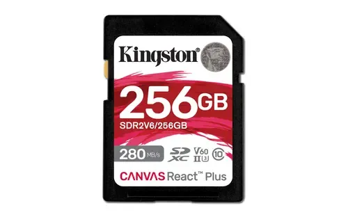 Kingston Canvas React Plus 256GB SDXC UHS-II