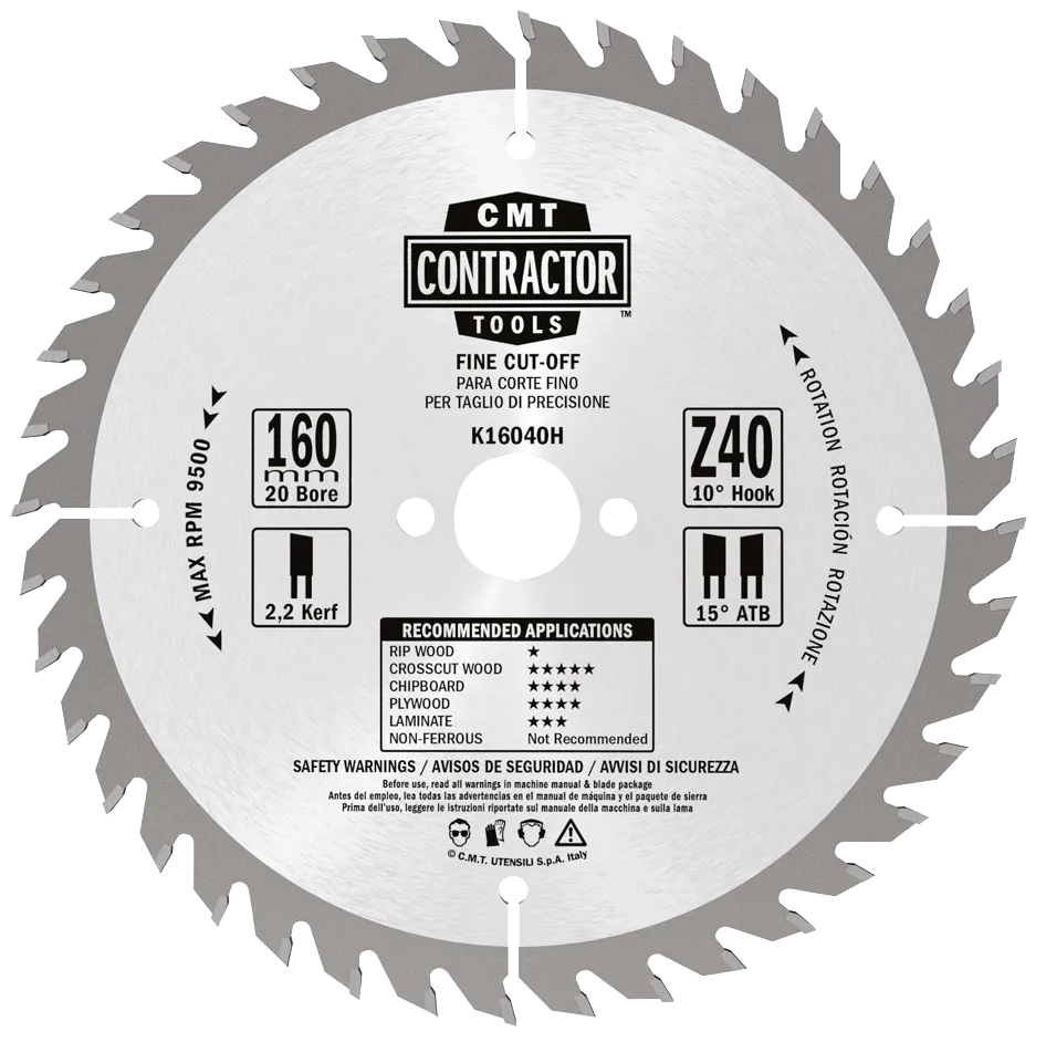 Klinge 160x2,2x20 Z40 W x 10