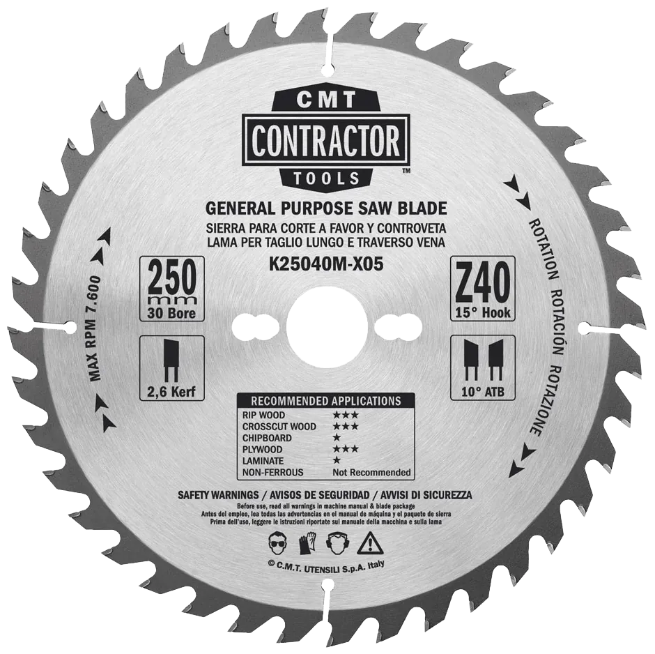 Klinge 250x2,6x30 Z40