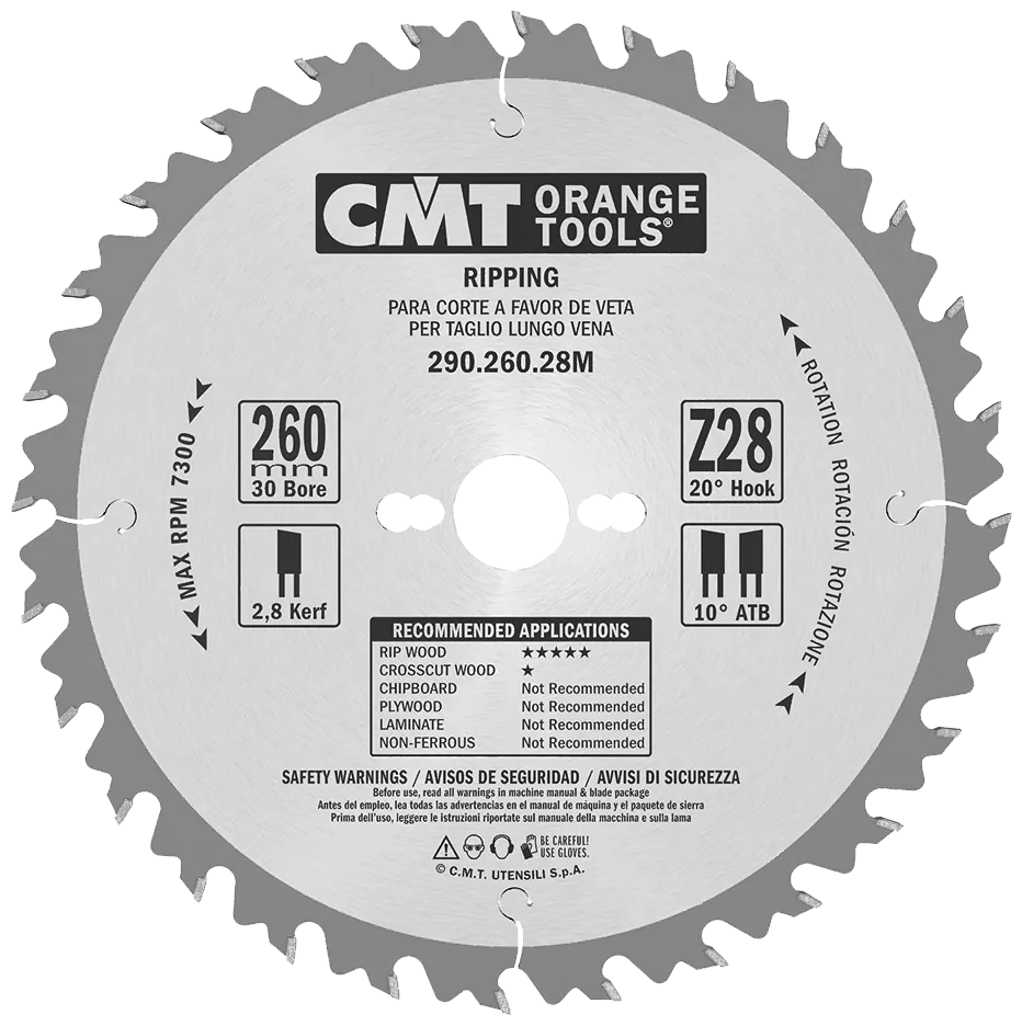 Klinge 260x2,8x30 Z28 W