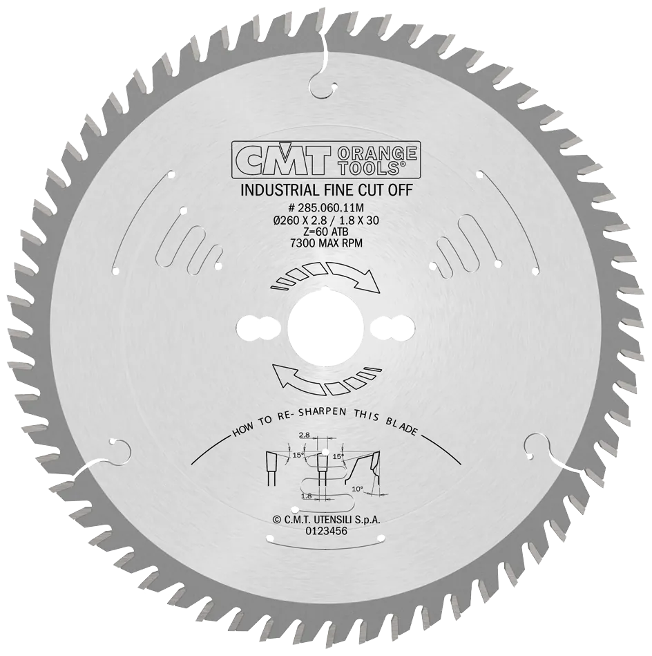Klinge 260x2,8x30 Z60 W