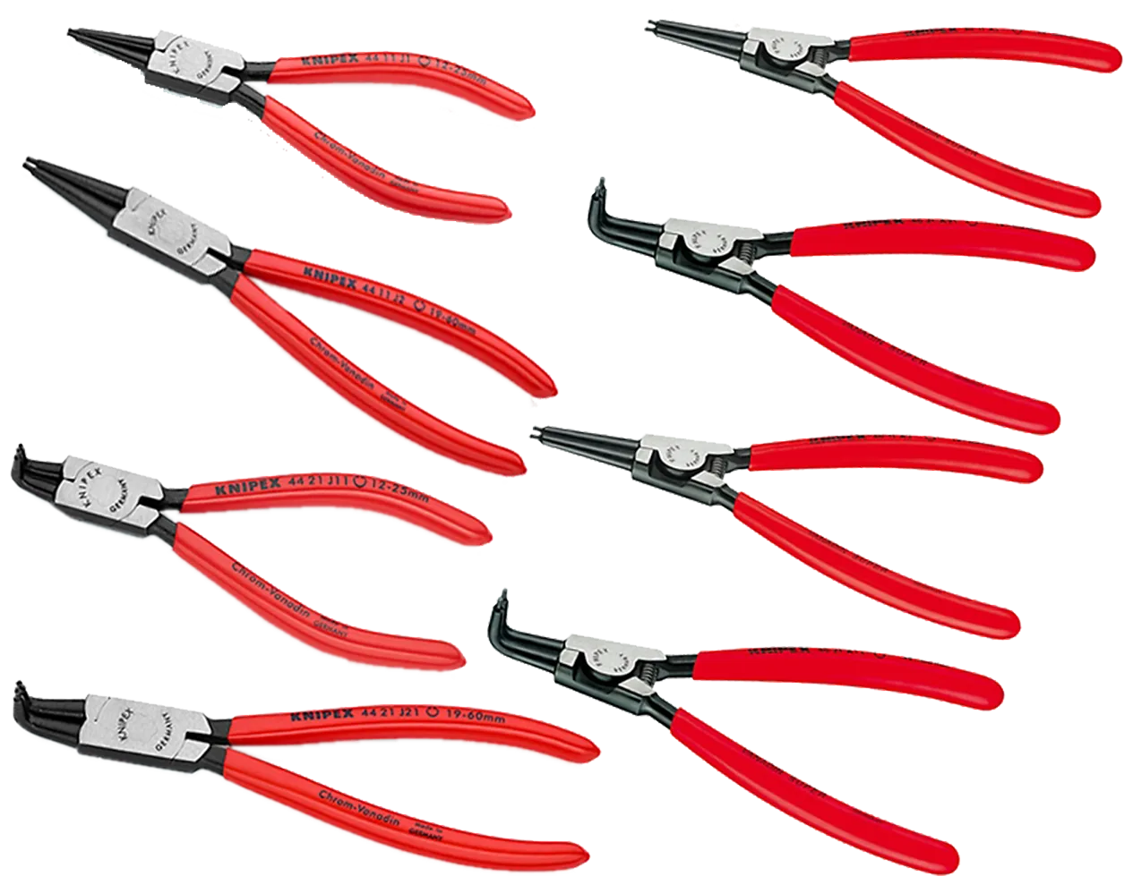 Knipex Låseringstangsæt 8 dele