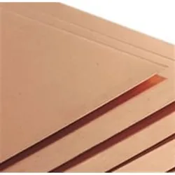 Kobberplade 1000x2000 mm, halvhrd 0,70 mm