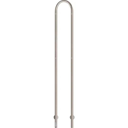 Kriss Duo Plus håndklædetørrer, el, 19x148 cm, børstet rustfrit stål