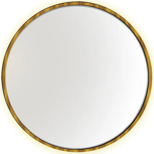 Kriss Halo Round spejl Ø80 cm guld
