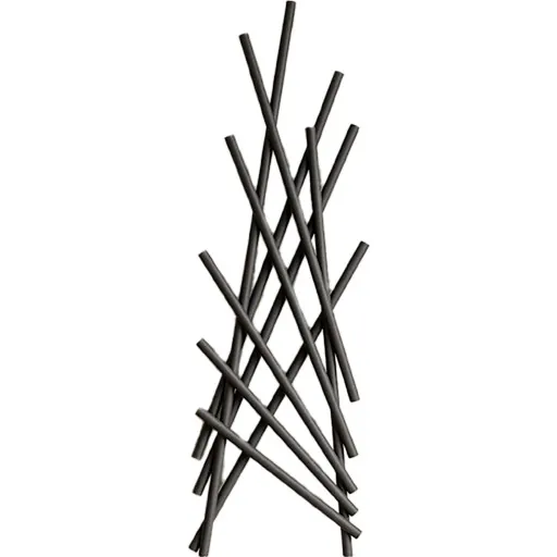 Kriss Nature håndklædetørrer 173,4x56,7 cm antracit