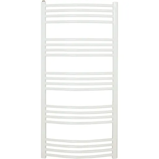 Kriss Round håndklædetørrer, kombi, 50x86 cm, hvid