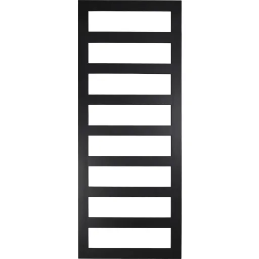 Kriss Sigma håndklædetørrer, vand, 60x150 cm, matt sort