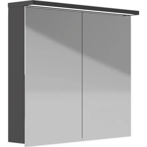 Kriss Skandi spejlskab 80x70 cm antracit