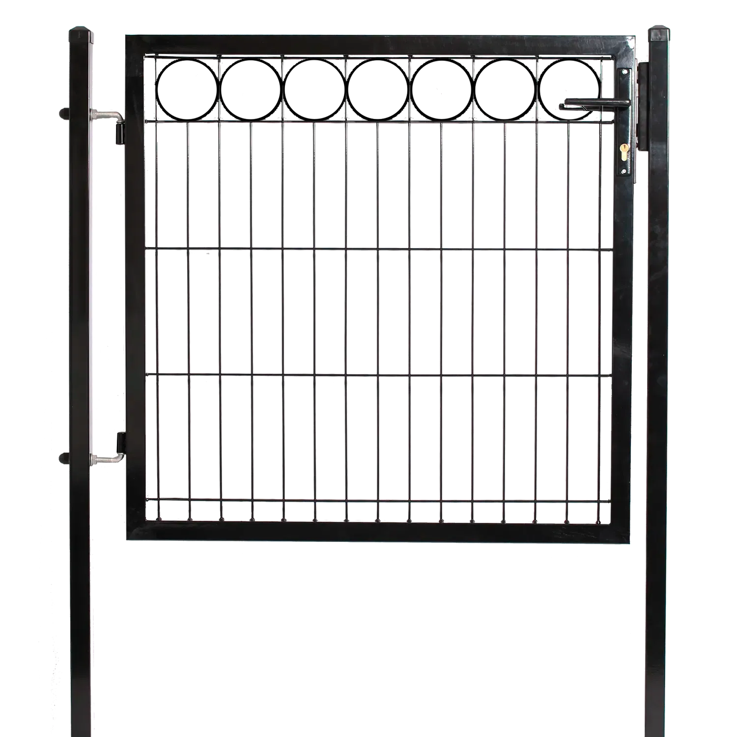Låge for panelhegn med deko O