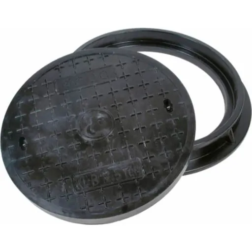 Lauridsen rund fast karm m/dæksel til opføringsrør