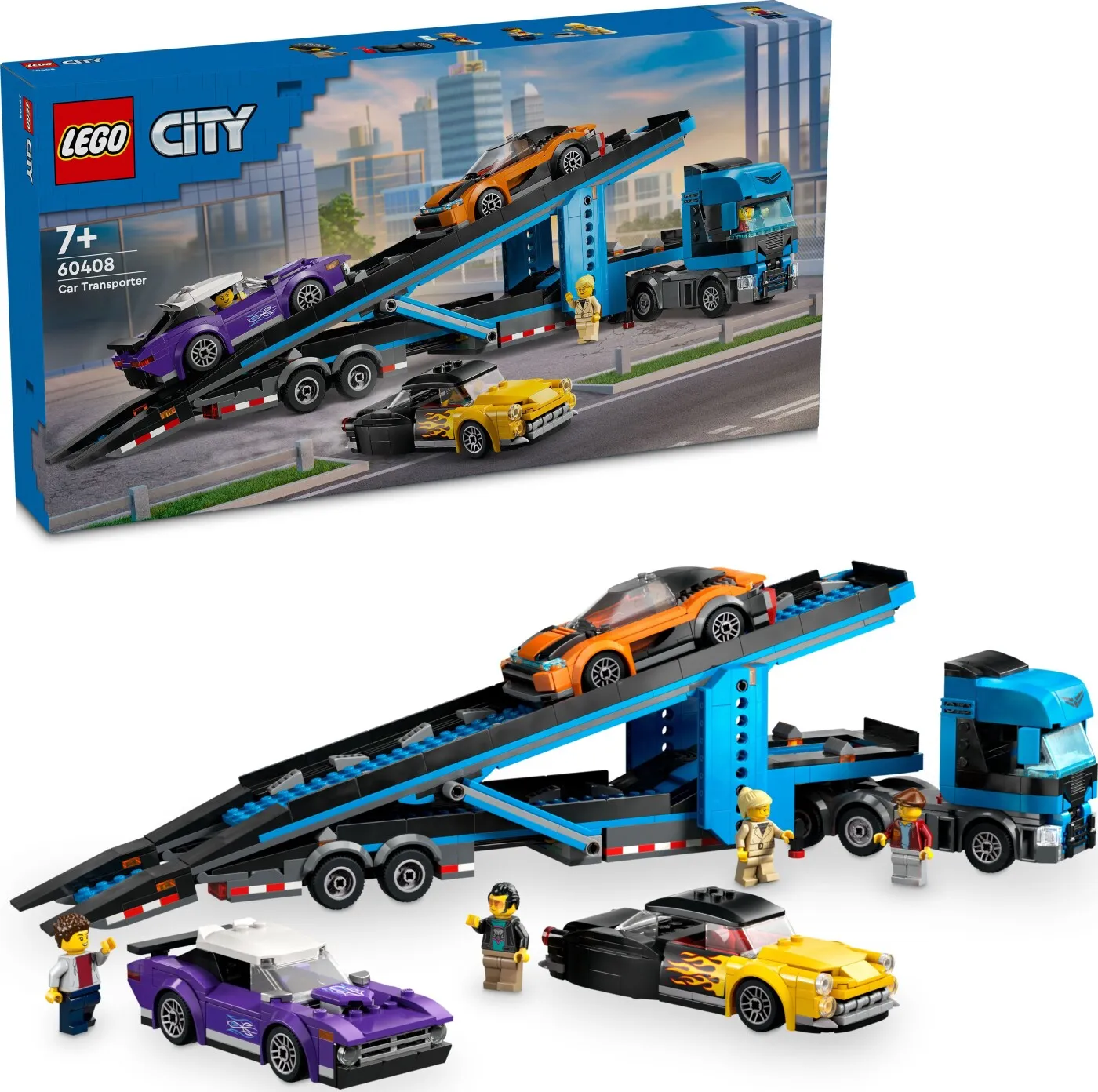 LEGO City Biltransport Med Sportsvogne 60408