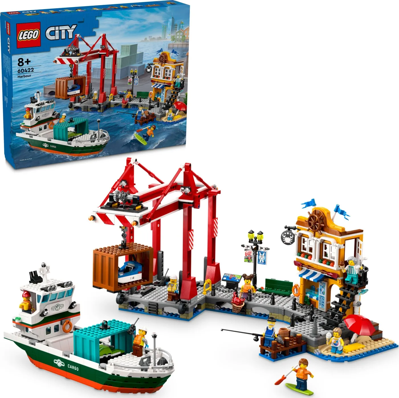 LEGO City Havnefront med Fragtskib 60422
