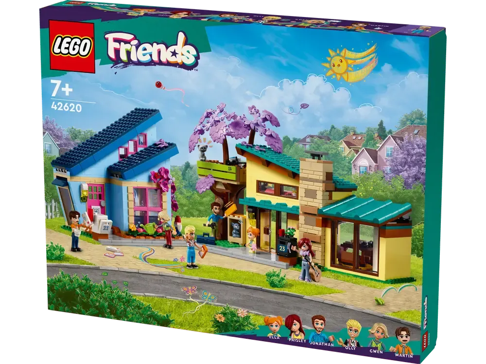 LEGO Friends 42620 Olly og Paisleys huse