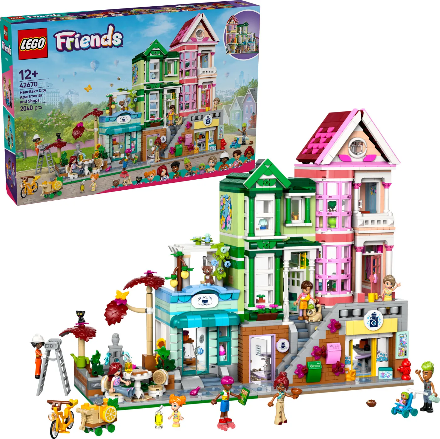 LEGO Friends Heartlake City Lejligheder Og Butikker 42670
