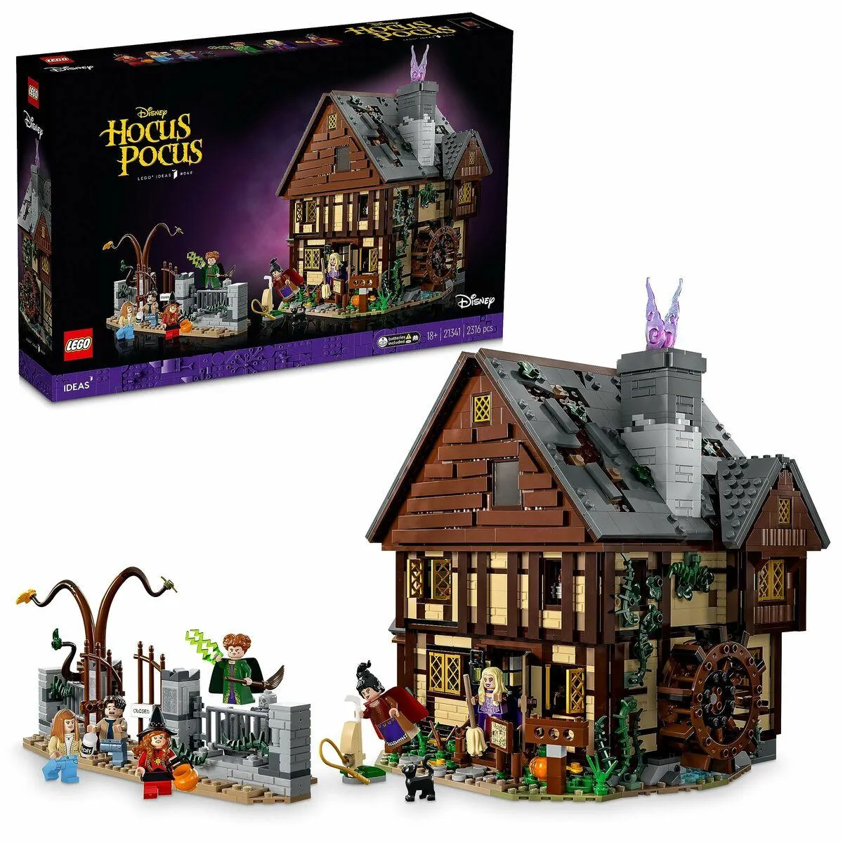 LEGO Ideas 21341 Disney Hocus Pocus Sanderson Sisters' Cottage