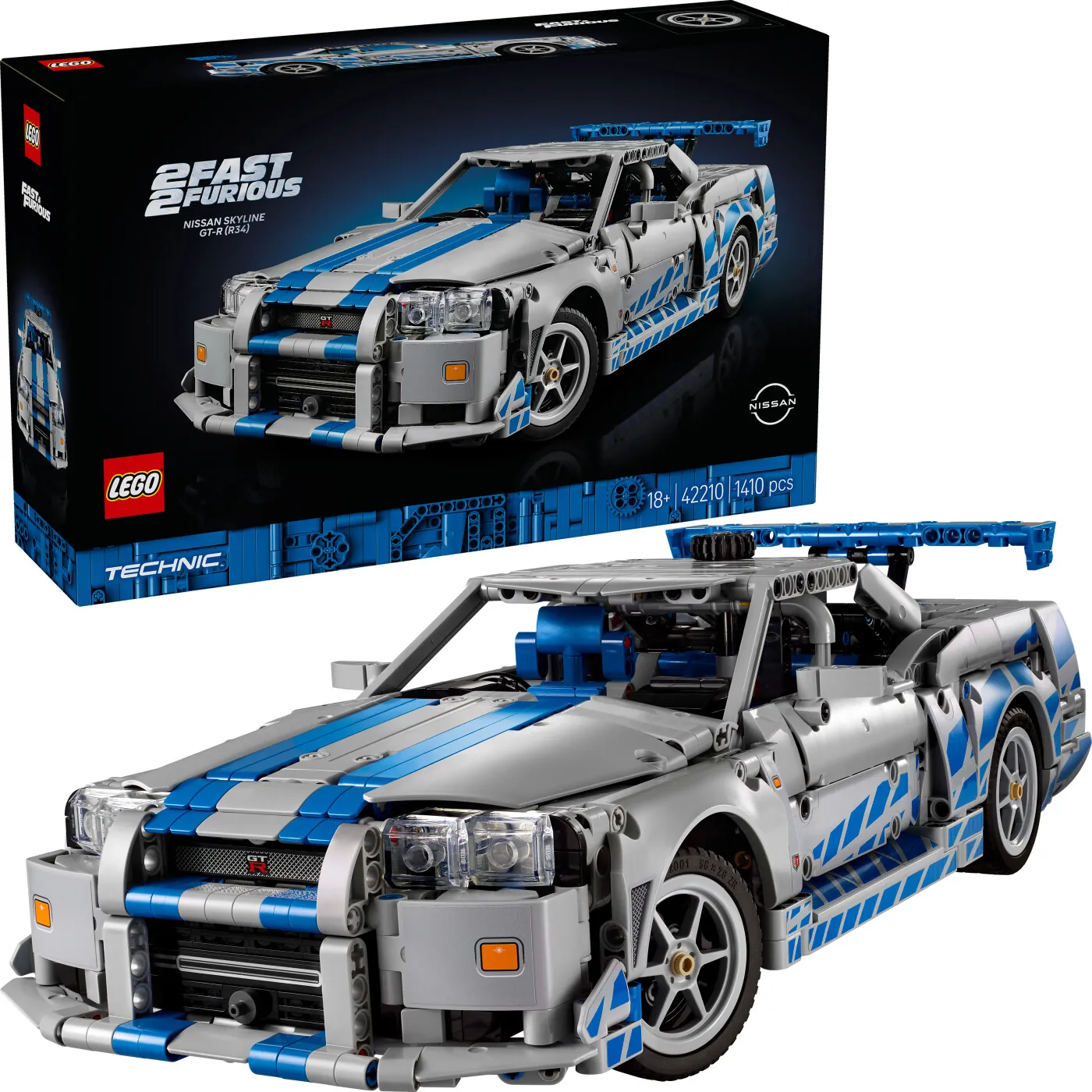 LEGO Technic 2 Fast 2 Furious Nissan Skyline GT-R R34