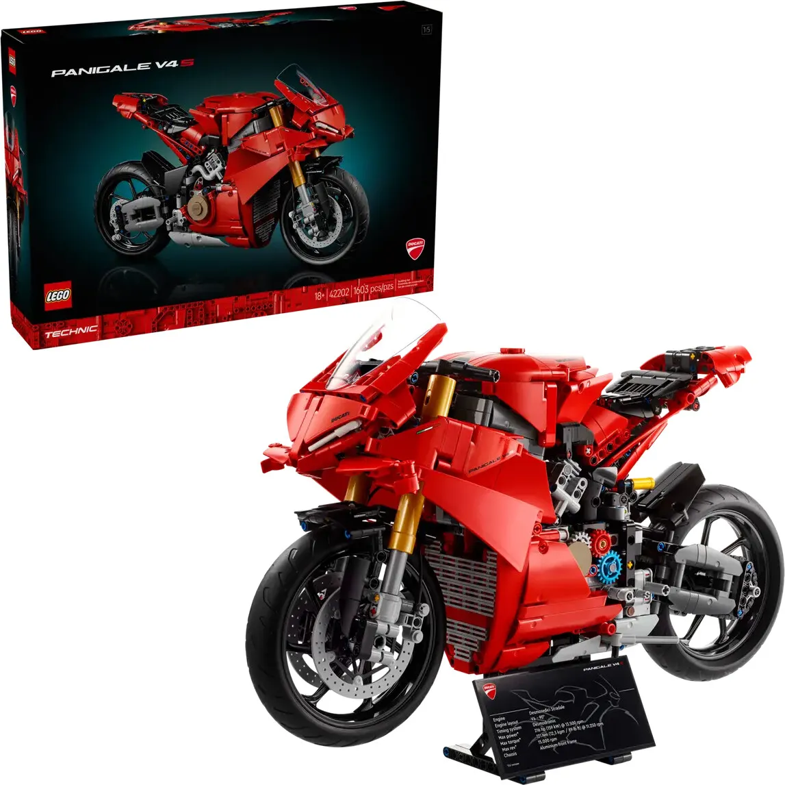 LEGO Technic Ducati Panigale V4 S-motorcykel 42202