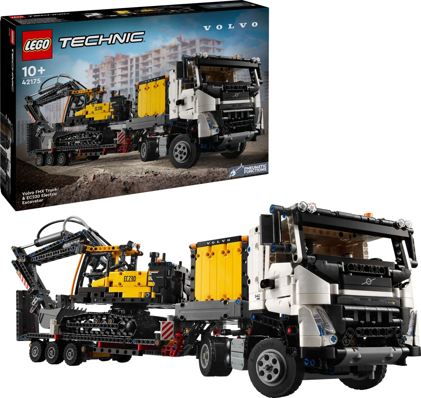 LEGO Technic Volvo FMX Lastbil og EC230 Gravemaskine 42175