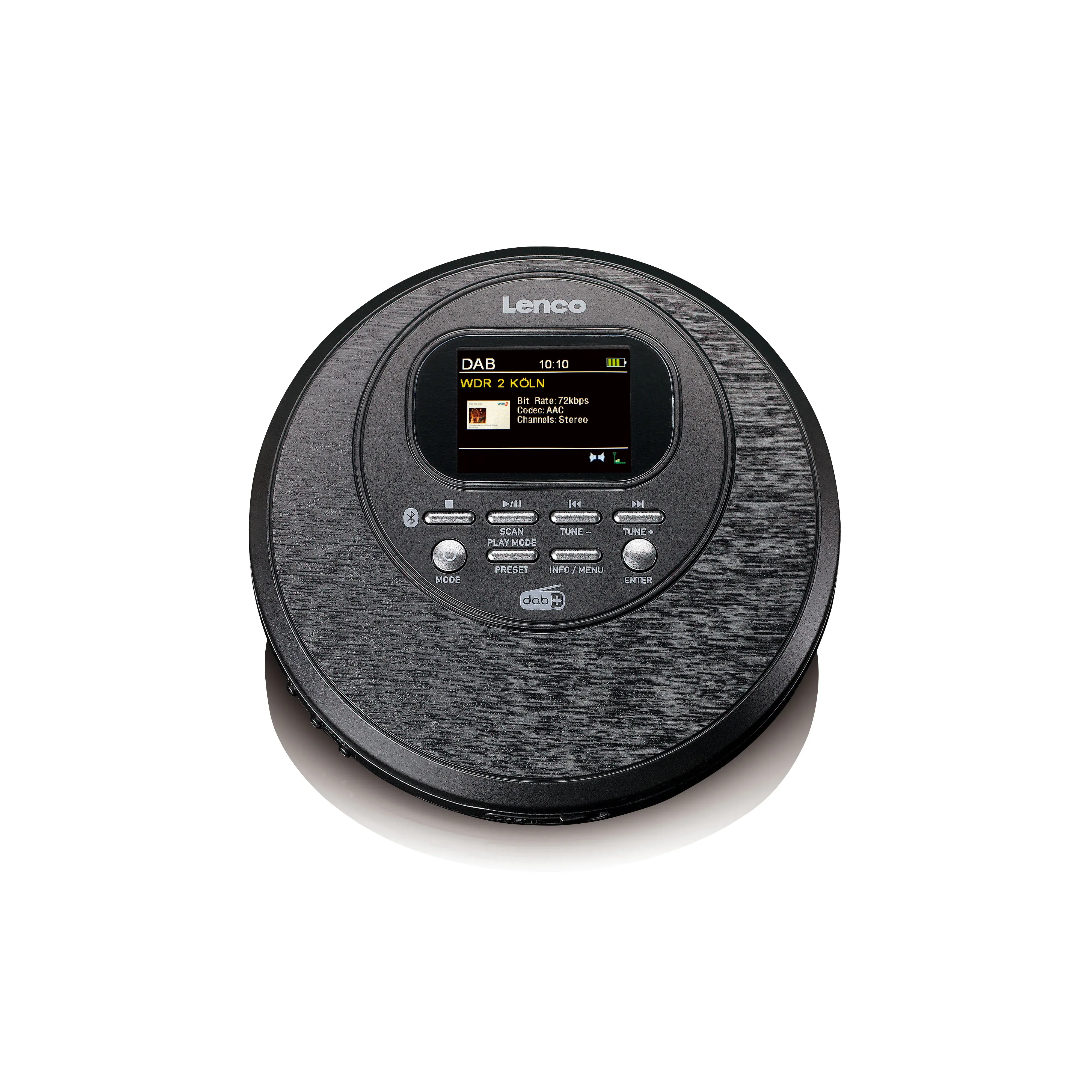 Lenco CD-500BK Bluetooth Discman + FM/DAB+