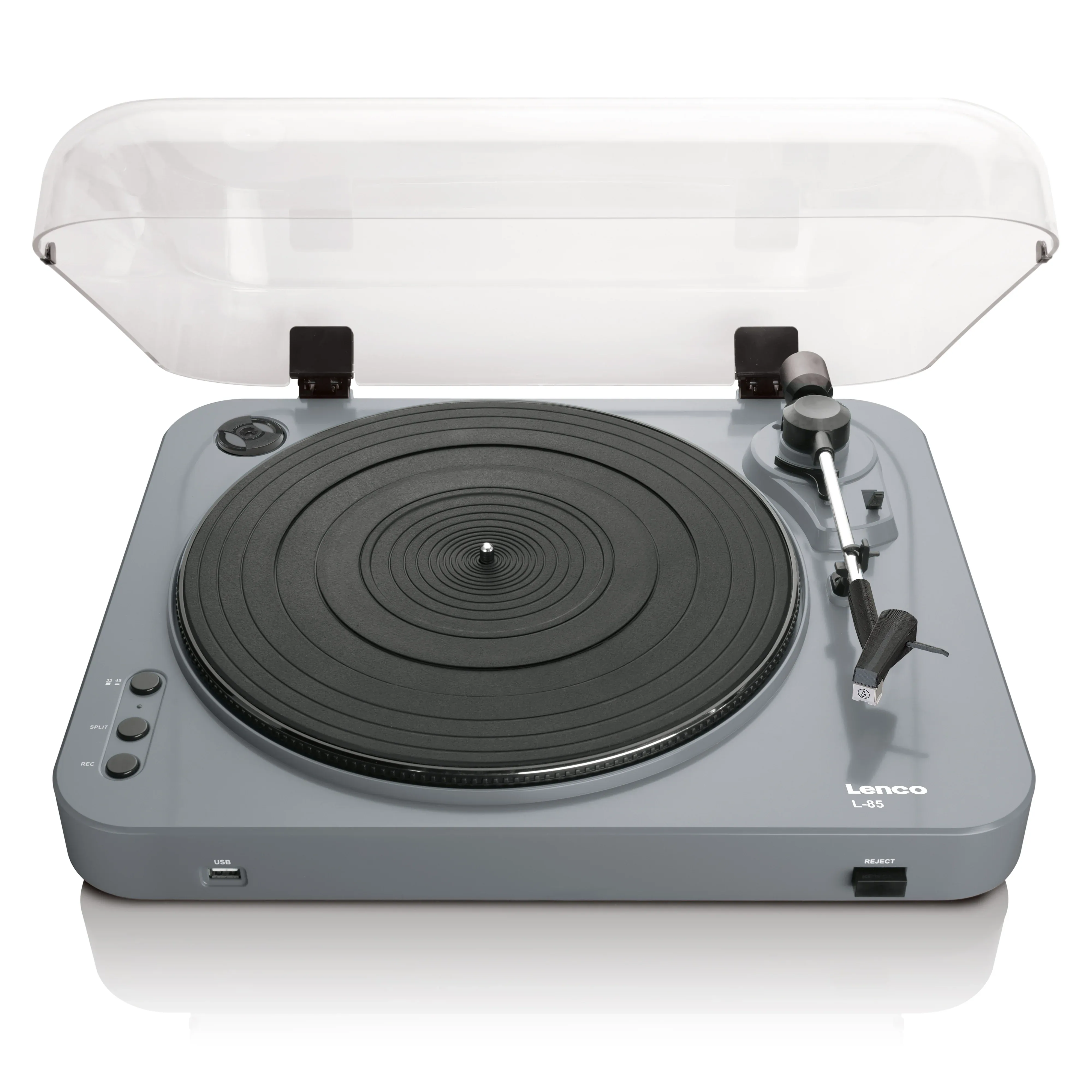Lenco L-85 turntable with digital recorder Pladespiller Grå