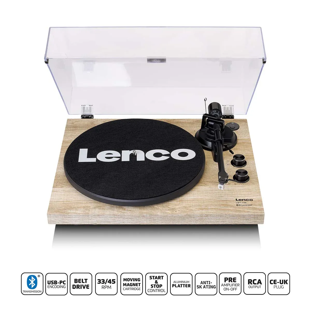 Lenco LBT-188PI pladespiller Fyr