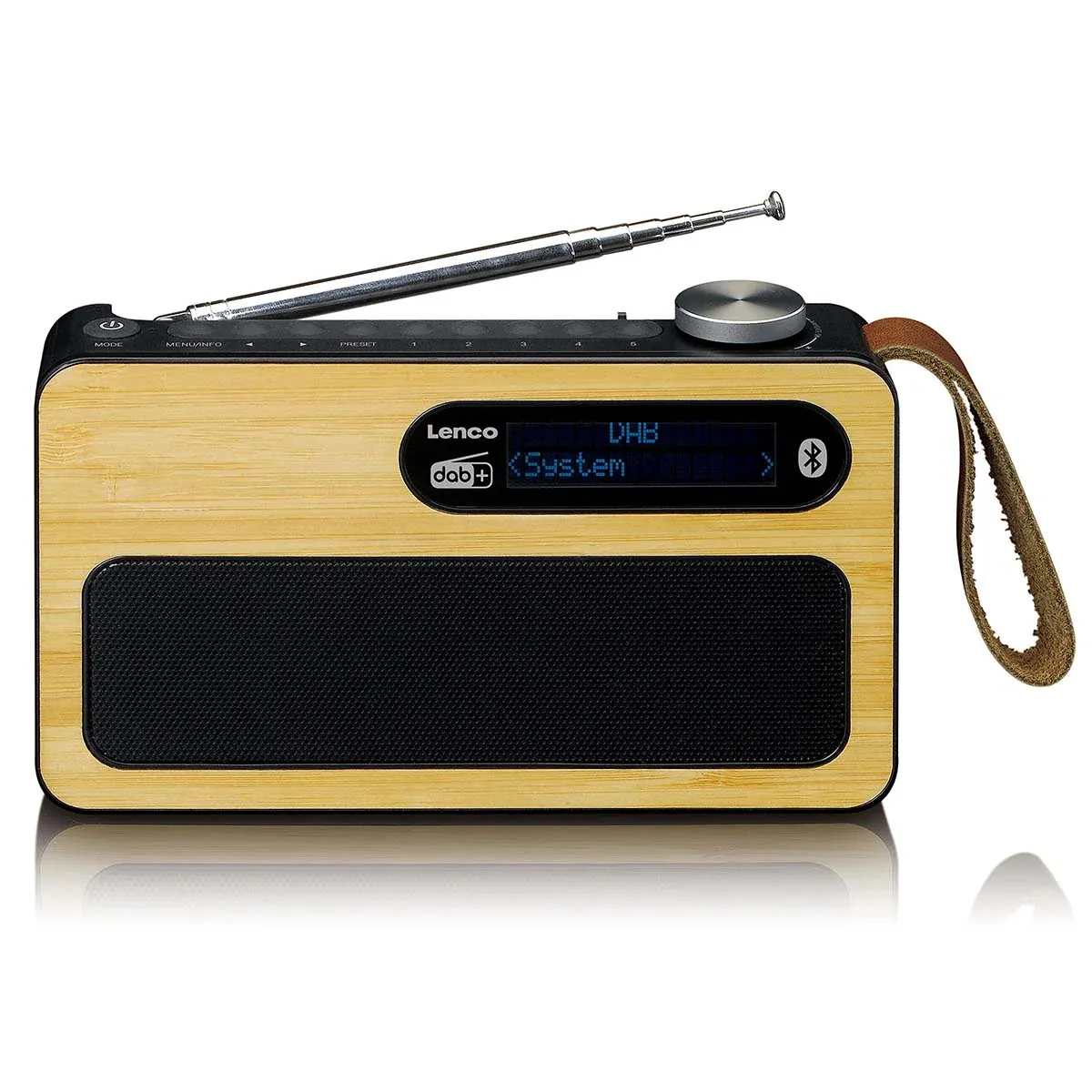 Lenco PDR-040 DAB+ radio Bamboo