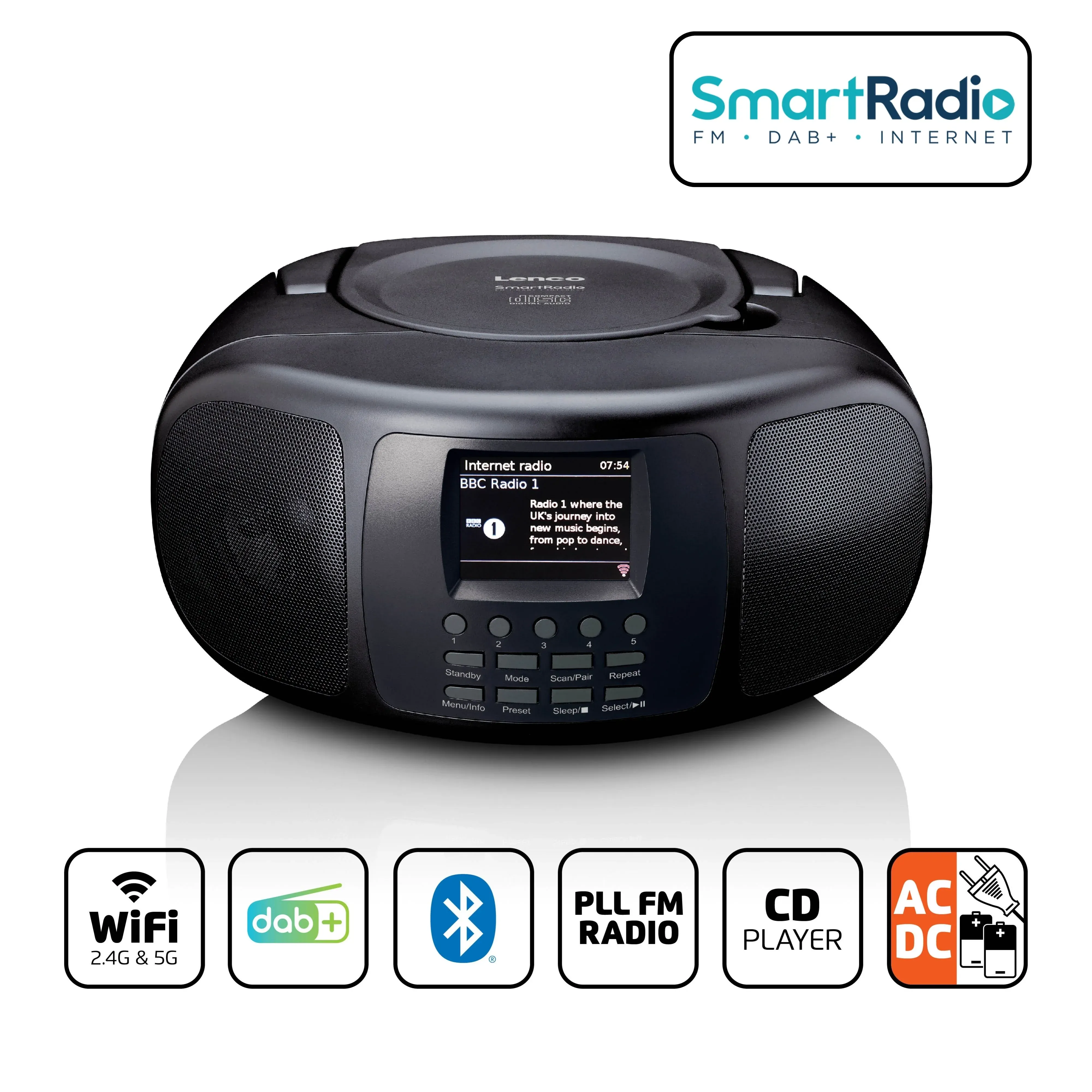 Lenco SCD-6000BK DAB+/FM Stereo